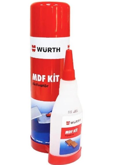 WURTH MDF KIT AKTIVATOR HIZLI YAPISTIRICI 100 ML+500 ML( 0892100444028 24 )